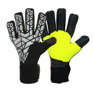 Guantes de Portero de Fútbol, de Cuero, Completos, Antideslizantes, Transpirables, con Correa de Muñeca Ajustable, Unisex, para Deportes - Product Image 2