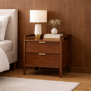 High Quality Nightstands Vintage Style Wooden Bedroom Furniture For Hotel Oak/<b>Pine</b>/Acacia Solid Wood Made In Vietnam - Product Image 2