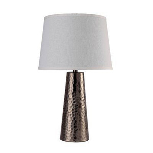 Modern Metal Table Lamps With Faceted Geometric Base And Fabric Drum Shade Contemporary Luxury Bedside Nightstand <b>Desk</b> Light - Product Image 5