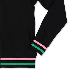 Nouveau style – Cardigan décontracté d'hiver pour homme, pull universitaire noir anti-plis en nylon/acrylique épais avec boutons dissimulés sur le devant - Product Image 5