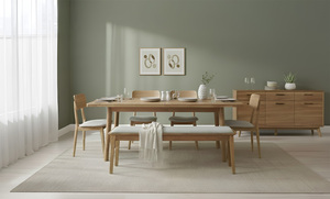 Banco de Comedor Tapizado Grande, Moderno, con Estructura de Madera Maciza, Banco Acolchado para Entrada con Asiento de Tela Gris para Comedor y Pasillo - Product Image 6