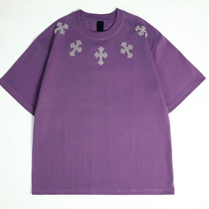 T-shirt en strass léger fabriqué au Pakistan, faible MOQ, couleur personnalisée - Product Image 1