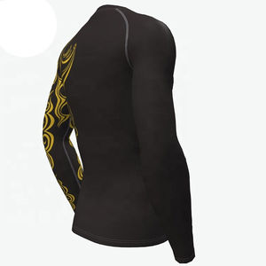 Camiseta de Compresión para Kickboxing, Ropa de Lucha MMA Personalizada, Manga Corta, Secado Rápido, Ropa Deportiva para Luchadores y Gimnasio - Product Image 2