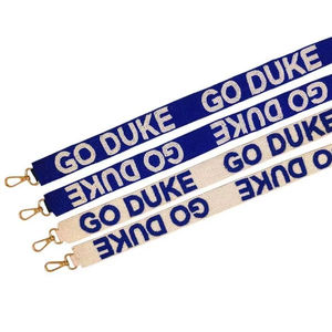 Sangles de sac à main perlées pour sororité universitaire Delta Sigma Theta, sangles réglables en perles de rocaille - Product Image 1