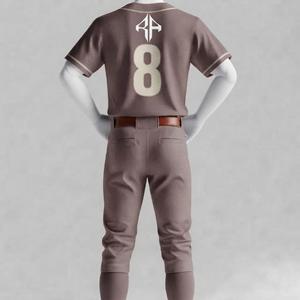 Uniforme de Béisbol con Logotipo Blanco en la Parte Delantera para Hombre, con Impresión Sublimada y Material 100% Poliéster de Alta Calidad, Manga Corta, RIVIAN ATLANTIC - Product Image 3