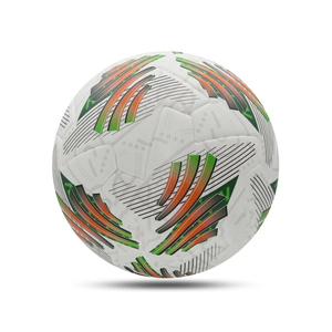 Balón de Fútbol de Cuero PU de Alta Calidad con Patrón Blanco, Verde y Naranja, a Bajo Precio, Ideal para Entrenamiento Oficial - Product Image 3