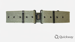 Canvas Webbing <b>Belt</b> Tactical Adjustable Utility <b>Belt</b> for Outdoor, <b>Work</b> & Adventure Olive Green - Product Image 3
