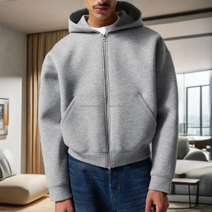 Sudadera con capucha de algodón de alta calidad recortada de gran tamaño 500 GSM para hombre de lujo - Product Image 1