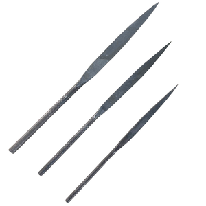 Juego de Limas Industriales de Acero de 3 Tamaños (150-200 mm), Tipo Hoja de Bambú, Acabado Natural, Corte Suave, Herramienta Manual, PRECIO BAJO - Product Image 3