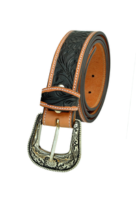 Handcrafted Genuine Leather Western <b>Belt</b> for Men Tooled Leather Design OEM Wholesale Supplier - Product Image 6