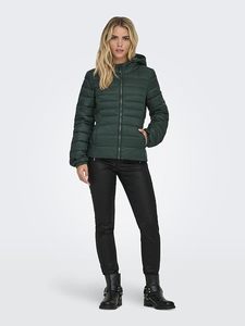 Women's Lightweight <b>Packable</b> Hooded Quilted Winter Puffer <b>Jacket</b> Water Resistant Detachable Sleeves Hat Polyester/Cotton Fabric - Product Image 5