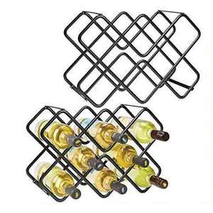 Floor Standing Trending Design Metal <b>Iron</b> Wine Rack Black Finished Round Wine Rack Holder for Counter Top 6 Bottles Holder - Product Image 2