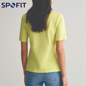 Camisas de Verano para Mujer, Casuales, Modernas, Transpirables, Tejidas, 100% Algodón, Manga Corta, Secado Rápido, Solo Venta al Por Mayor OEM - Product Image 3