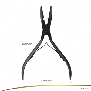 Pince à extensions capillaires multifonction en acier inoxydable de qualité supérieure, personnalisable avec votre marque, outil professionnel de salon de beauté avec - Product Image 2