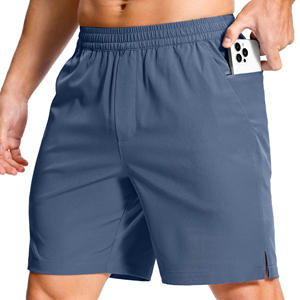Pantalones Cortos Deportivos Casuales para Hombre Hechos a Medida, de Lona Sólida, de Alta Calidad, de Secado Rápido, Elásticos en 4 Direcciones, Servicio OEM - Product Image 1
