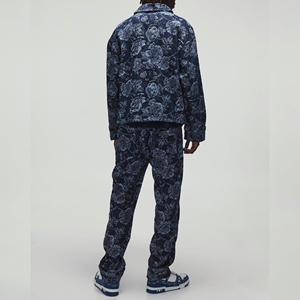 Quality Casual Embroidered Windproof Oversized Drop Shoulder Denim <b>Jeans</b> <b>Jacket</b> for Men Distressed <b>Black</b> 100% Cotton Winter - Product Image 2