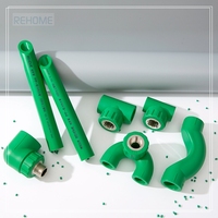 REHOME Usine ppr raccords de tuyauterie d'eau à économie d'énergie insert en laiton plastique plomberie ppr raccords de tuyauterie