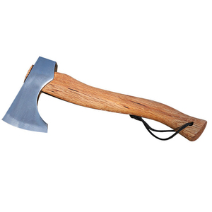 Hacha de alta calidad y tamaño pequeño con cabeza de acero y mango de madera natural para actividades al aire libre, corte de leña y senderismo. - Product Image 2