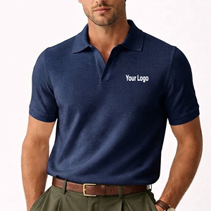 Camisa de Golf de Alta Calidad, Corte Clásico, 100% Algodón Tejido, Color Liso, Transpirable, con Logotipo Bordado Personalizado para Uso Empresarial - Product Image 6