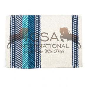 Manta de montura hecha a mano 100% lana de Nueva Zelanda 34X36, mantas y almohadillas personalizables para espectáculos ecuestres. - Product Image 5