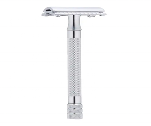 Maquinilla de afeitar ajustable de doble filo plateada al por mayor con precio competitivo - Product Image 1