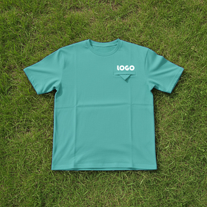 เสื้อยืดโอเวอร์ไซส์ผู้ชายผ้าฝ้าย 100% คุณภาพสูง 220 กรัม ปักโลโก้ 3 มิติ แบบกำหนดเอง ดีไซน์เรียบง่าย - Product Image 3