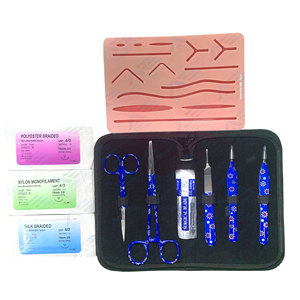 Kit de Sutura Quirúrgica para Estudiantes, Entrenamiento y Desarrollo de Habilidades, Kit de Práctica de Sutura y Disección de Acero Inoxidable - Product Image 1