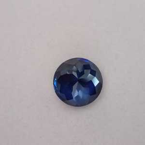 Venta al por mayor de fábrica: Zafiro azul redondo creado en laboratorio, gema suelta de claridad brillante, piedra de joyería premium, calidad de exportación a granel. - Product Image 2
