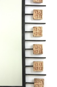 New Arrival Mid Century Modern Iron Mirror With Decorative <b>Square</b> <b>Frame</b> Wall Mounting - Product Image 3