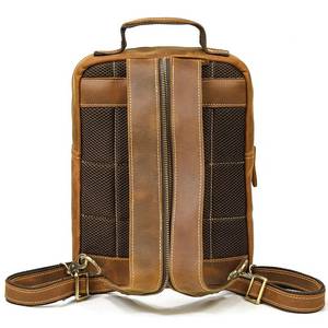 Explorer Waterproof <b>Leather</b> <b>Backpack</b> Anti-Theft Vintage <b>Laptop</b> Rucksack Genuine <b>Leather</b> Vessel LBP-0346 - Product Image 2