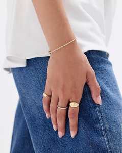 Diamond Station Bangles Push Clasp with Safety Latch Solitaire Lab Grown Everyday Stacking <b>Bracelet</b> Jewelry 14K 18K <b>Solid</b> Gold - Product Image 6