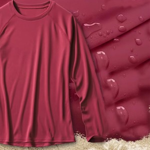 High Elasticity Lightweight Four-Way Stretch Breathable Spandex/Nylon Knitted Winter Women Gym Shirt Quick Dry <b>Compression</b> - Product Image 5