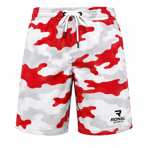Pantalones Cortos Deportivos Casuales de Verano para Hombre, 100% Algodón, de Secado Rápido, para Fitness, Playa y Natación - Product Image 1