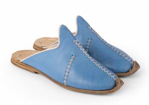 Handmade <b>Leather</b> <b>Slippers</b> - Moroccan Style Shoes - Product Image 3