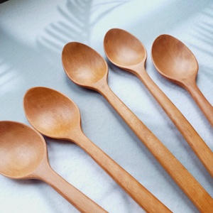 Matériau écologique cuillère à longane en bois de haute qualité Service OEM personnalisé meilleur prix pour cuillère à soupe en bois - Product Image 2