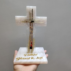 Premium Quality Angel Resin Wood Cross (Model) for Baptism First Communion & <b>Confirmation</b> - Product Image 5