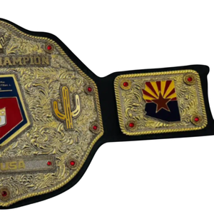 World Champion Arizona Championship Belt Custom Wrestling Belt High-Quality Collector's Item Azusa - Product Image 3
