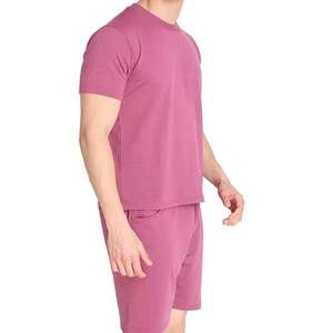 Men Short Set Premium Cotton T-Shirt and Shorts Coordinated Outfit Relaxed Fit Casual Summer Streetwear Fashion - Product Image 4