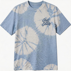 Camiseta Tie Dye Personalizada para Hombre, Camiseta Oversize de Algodón con Lavado Cloud, Estilo Urbano, Fabricante OEM ODM de Marca Privada - Product Image 1