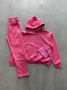 Conjunto de Sudadera con Capucha y Pantalones Deportivos Holgados de 2 Piezas Personalizados, 100% Algodón de Rizo, Pantalones Deportivos Casuales de Invierno con Capucha para Hombre, Personalizables - Product Image 4