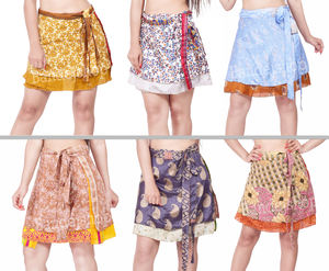 กระโปรงคลุมผ้าไหมโบฮีเมียนฮิปปี้อินเดียวินเทจ - Product Image 2