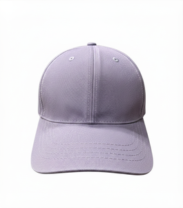 Sporty Wholesale Custom Made Unisex Lavender 6-Panel Baseball Cap Solid Color Twill Adjustable Fit Casual Style Adult Hat - Product Image 3