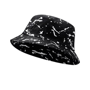 Sombrero de Pescador Unisex con Diseño de Salpicaduras de Pintura Verde Neón y Negro, Gorra de Algodón para Verano, Playa y Protección Solar, Estilo Urbano - Product Image 6