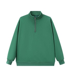 Sudadera holgada al por mayor con media cremallera, cuello simulado y ribete de punto acanalado para líneas minoristas informales - Product Image 3