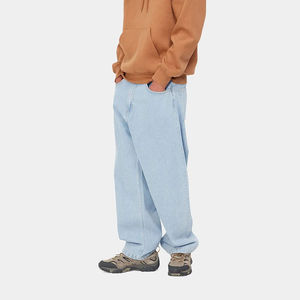Men's Women's <b>Light</b> Multiple Color Loose Fit Denim Jeans Casual Washed Wide Leg Style Summer Wear Denim Jacket Pant Baggy Styles - Product Image 4