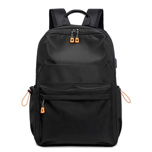 <b>Waterproof</b> Denim Fashion Casual <b>School</b> <b>Backpack</b> with Zipper Customizable Wholesale for Middle & High <b>School</b> Students - Product Image 2