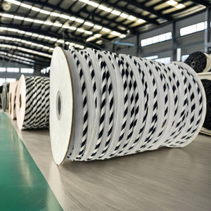 เชือกตกแต่งขอบกระเป๋าและรองเท้า โพลีเอสเตอร์ 100% สีดำ ขนาด 10 มม. ผลิตในไต้หวัน เป็นมิตรกับสิ่งแวดล้อม - Product Image 4