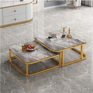 Modern Eco-Friendly <b>Small</b> Gold Stainless Steel Coffee <b>Table</b> for Living Room - Product Image 3