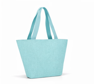 Sacs fourre-tout à fermeture éclair en PLA à pois, couleur unie, imprimés numériquement, vente chaude, sacs de shopping promotionnels directement de l'usine pour femmes - Product Image 4