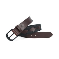 Cinturón Deportivo de Cuero de Primera Calidad Personalizable para Hombre, Diseño Bordado con Hebilla de Pin para Equitación y Suministros Ecuestres